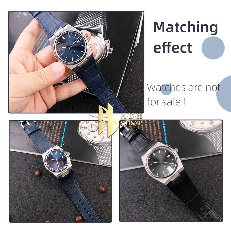 For Tissot 1853 PRX Series T137.410A T137407A Cow Leather Watch Strap T137 Accessories Waterproof Male Interface 12mm For Men