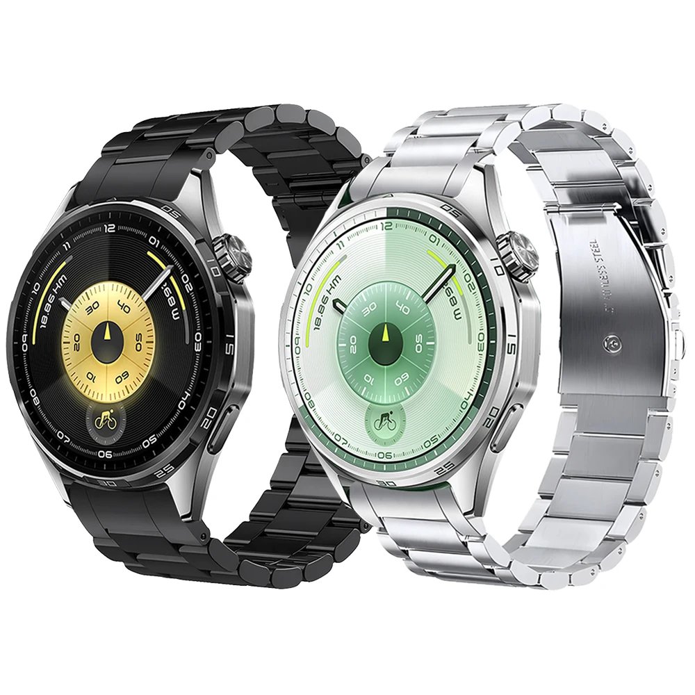 No Gaps Metal Stainless Steel Strap For HUAWEI WATCH GT 6 46mm Band Link Bracelet GT6 Replacement Wristband Accessories