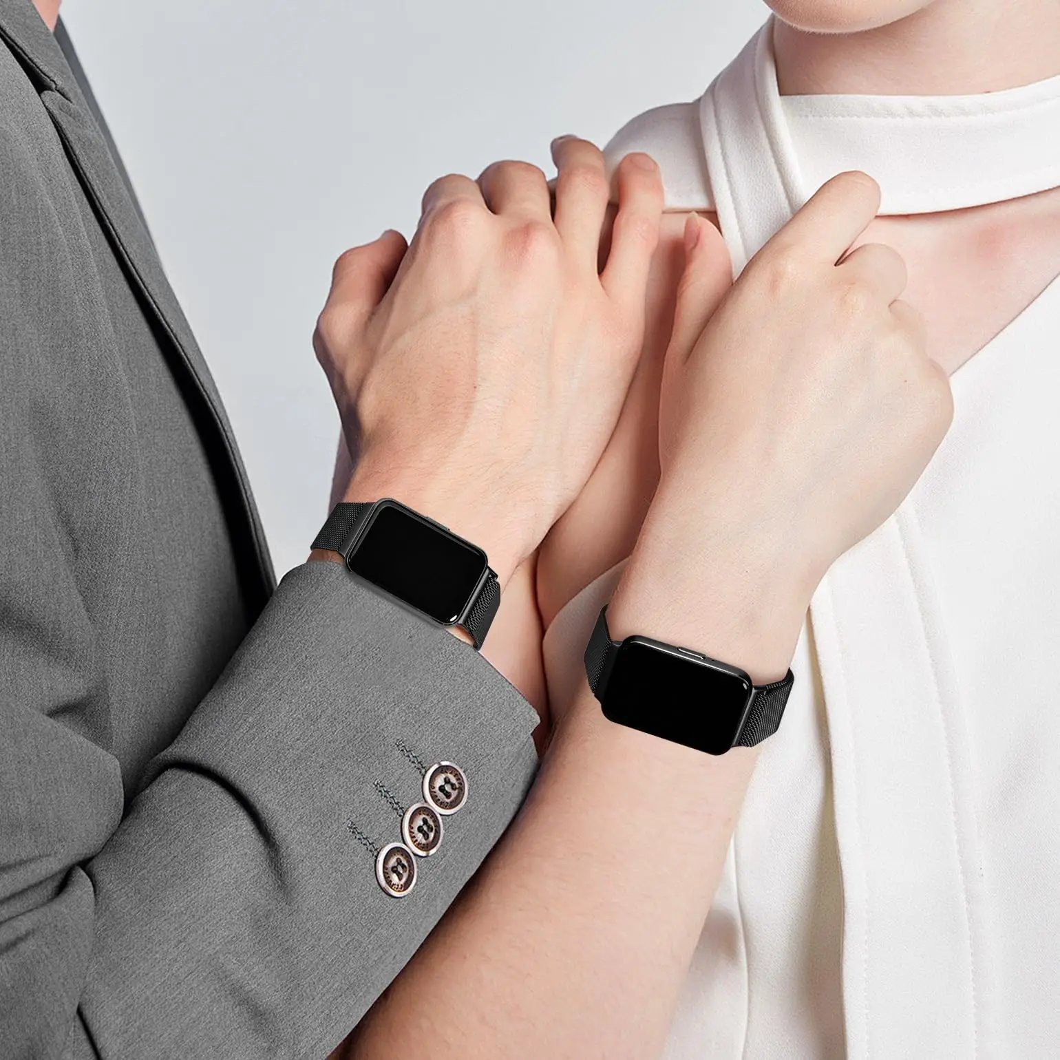 Milanese Loop Strap for Samsung Galaxy Fit 3 Accessories Stainless Steel metal belt Bracelet Correa Magnetic Galaxy Fit3 band