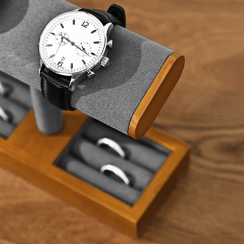 Oirlv Wooden Jewelry Organizer Watch Display Stand Necklace Bracelet Rings Storage Rack Jewelry T-bar Holder Showcase Props Oirlv Wooden Jewelry Organizer Watch Display Stand Necklace Bracelet Rings Storage Rack Jewelry T-bar Holder Showcase Props