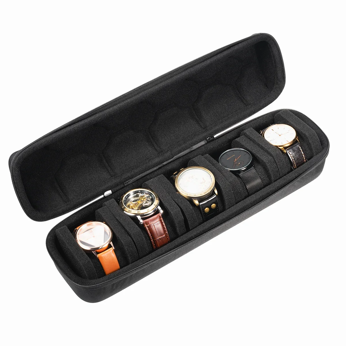 Watch Box Organizer Watch Travel Case Portable Storage Watch Display Holder for Wristwatches and Smart Watches Men Women Gift