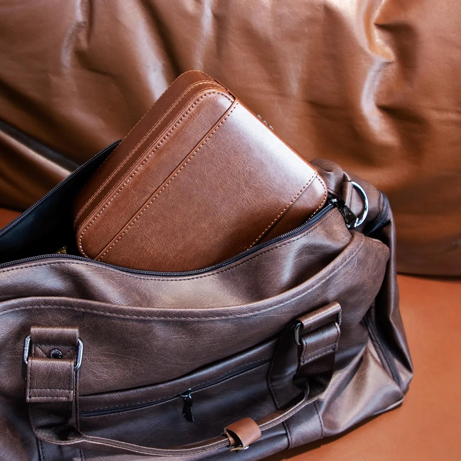 Combination Lock Watch Box - Travel Storage Case for Watches and Jewelry - Accommodates Locator, PU Leather Travel Watch Case