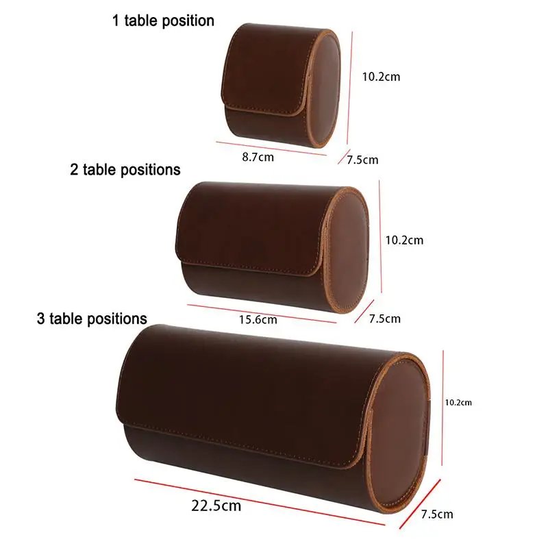 Luxury Watch Box - 1/2/3 Slot PU Leather Watch Case Velvet Display Holder with Soft Lining Business Travel Organizer