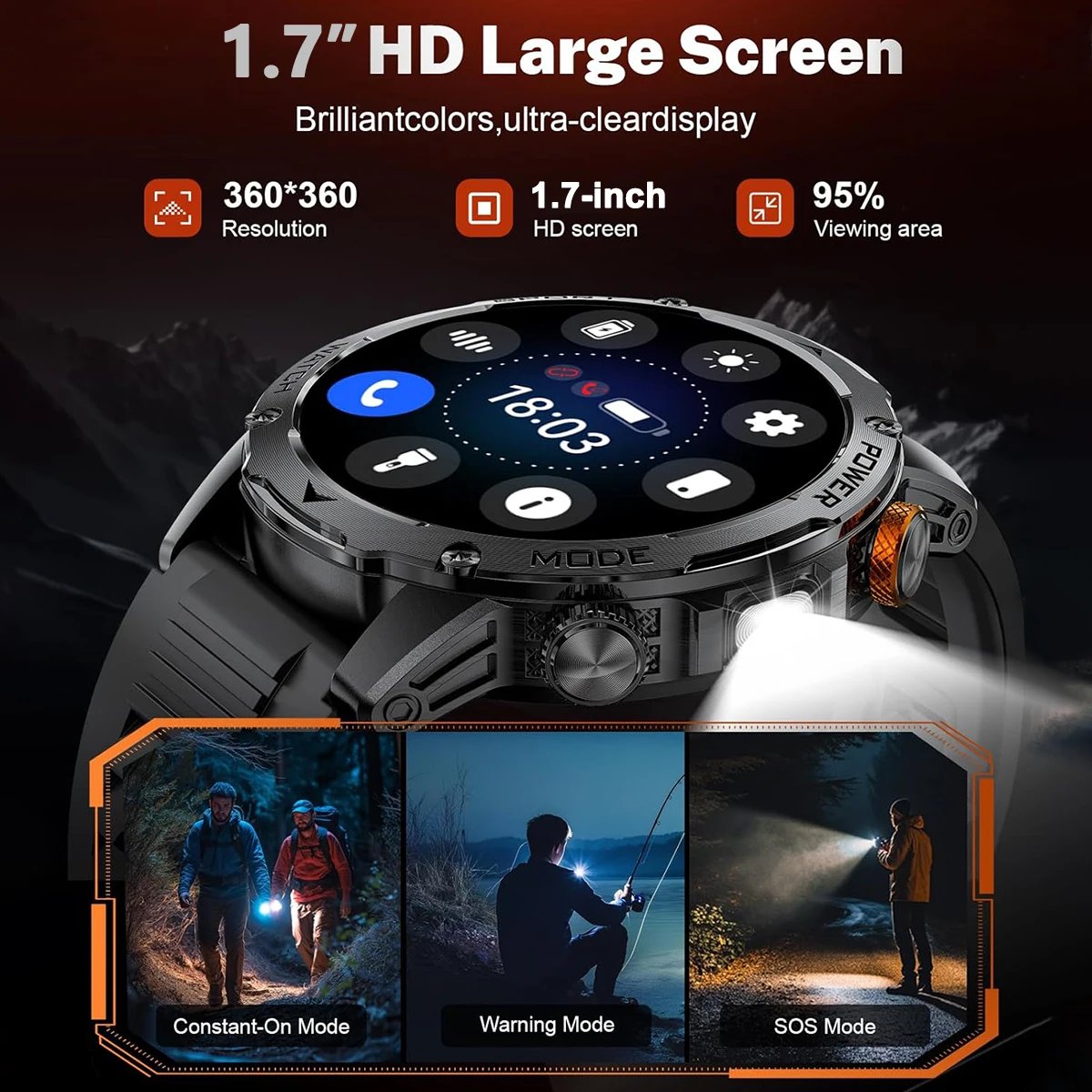 2025 New Military T-Rex 3 Ultra 1000mAh Battery Smart Watch 5ATM Waterproof Flashlight Heart Rate Sports tracker Smartwatch Men 2025 New Military T-Rex 3 Ultra 1000mAh Battery Smart Watch 5ATM Waterproof Flashlight Heart Rate Sports tracker Smartwatch Men