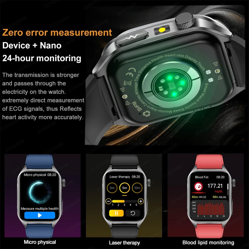 2025 Laser Treatment Three High SmartWatch 1.95
