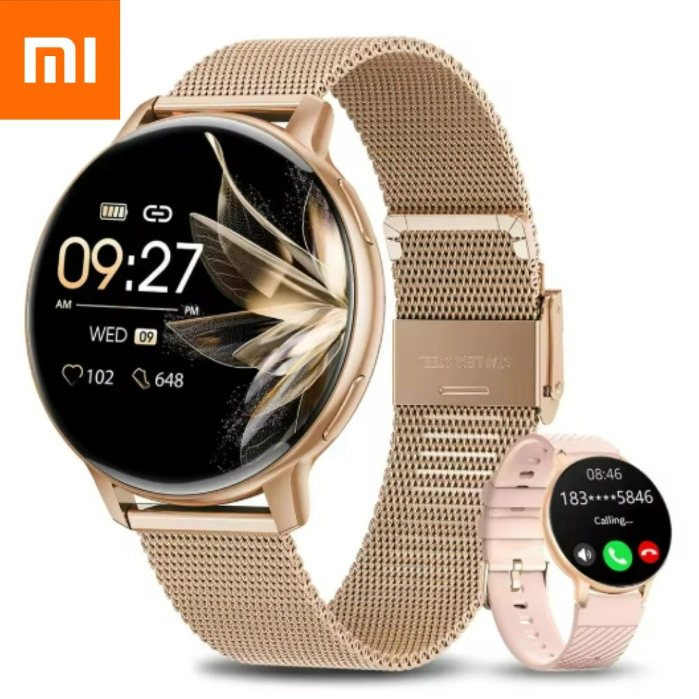 Xiaomi Bluetooth Call Smart Watch Women Custom Dial Steel Watches Men Sports Fitness Tracker Heart Rate Smartwatch For Android