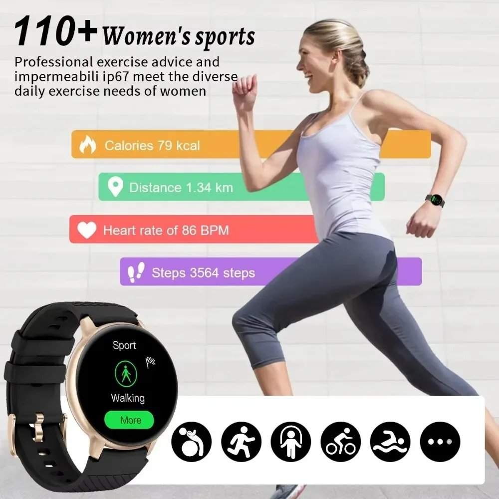 Xiaomi Bluetooth Call Smart Watch Women Custom Dial Steel Watches Men Sports Fitness Tracker Heart Rate Smartwatch For Android