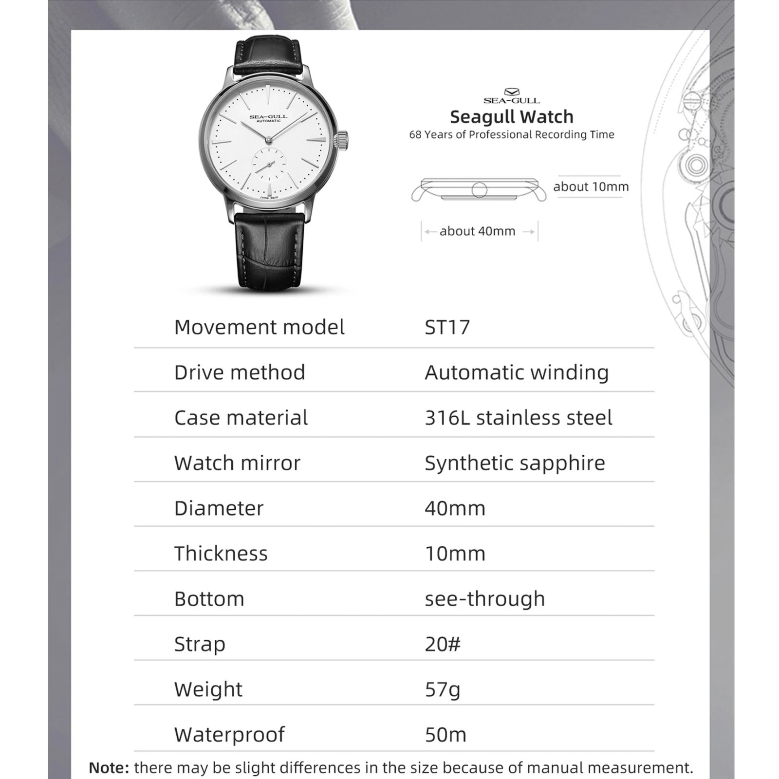 Seagull New Business Watch Men’s Mechanical Wristwatches 50m Waterproof Leather Valentine Male Watches relogio masculino 6075 Seagull New Business Watch Men's Mechanical Wristwatches 50m Waterproof Leather Valentine Male Watches relogio masculino 6075