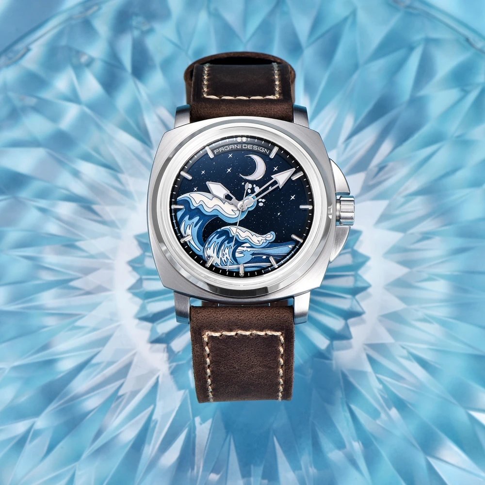 PAGANI DESIGN 2024 43MM Men's Automatic Mechanical Watches NH35A Stainless Steel Adventure Diving Clock relogios masculino