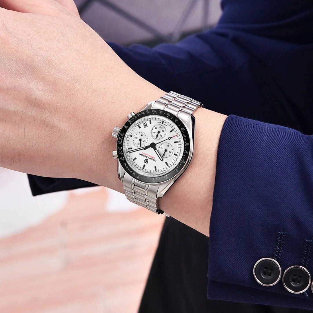 PAGANI DESIGN 2025 New V5 PD1701 Men's Watches Luxury Quartz Watch Men Sport Speed Chronograph AR Sapphire glass 100M Waterproof