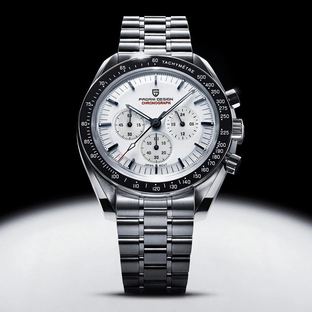 PAGANI DESIGN 2025 New V5 PD1701 Men's Watches Luxury Quartz Watch Men Sport Speed Chronograph AR Sapphire glass 100M Waterproof