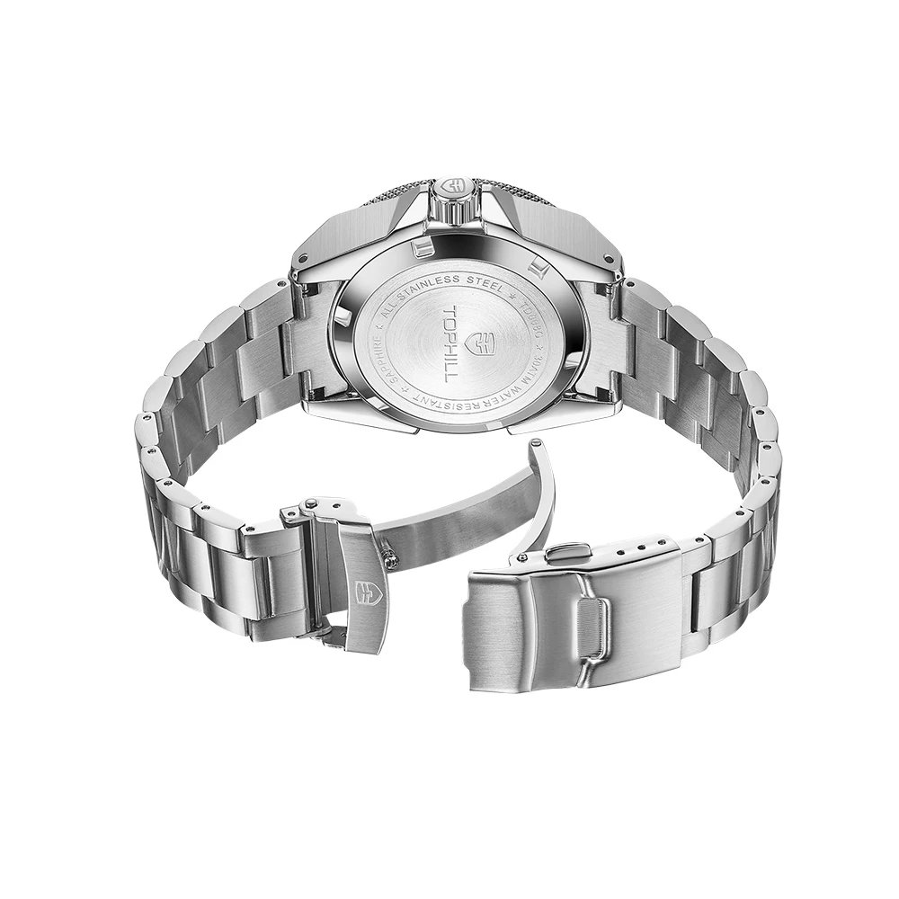 TOPHILL High Quality 30Bar Automatic Mechanical Watches Men's Diving Watch NH35 Waterproof Sapphire Super Luminous Wristwatches