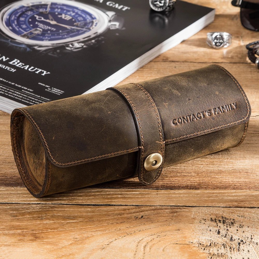 Retro 3 Slots Vintage Watch Case